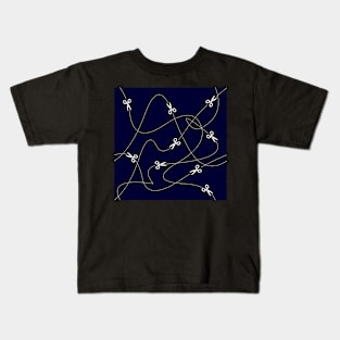 Cut along the Dotted Lines Kids T-Shirt